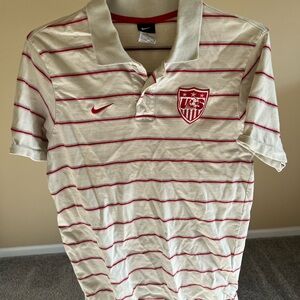 Nike Men's Polo with Red Stripes